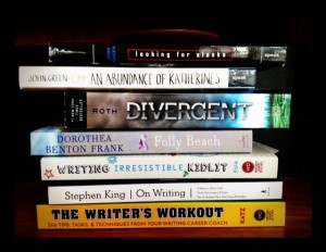 Part of my current TBR stack