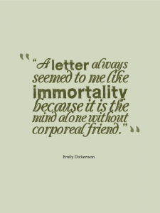 Letter E Dickenson
