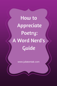 Appreicating Poetry