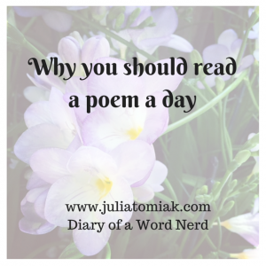 Why you should read a poem a day