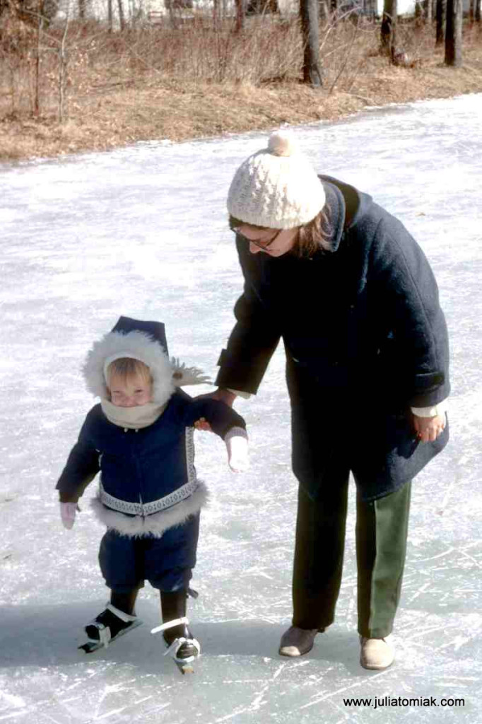 Me and mom in 1973. Another fur lined hood!