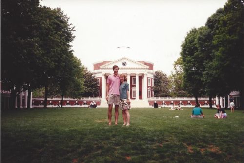 The Rotunda at The University of Virginia, spring 1990