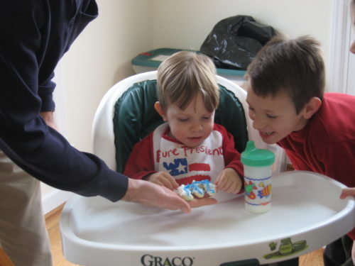 You are never too young to appreciate a good sugar cookie. 