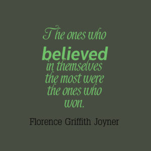 Running quote - believe