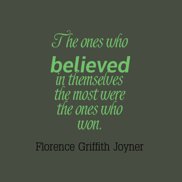 Running quote - believe