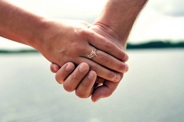 holding hands