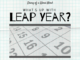 Graphic: What's up with Leap Year