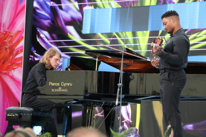 Musicians perform at the Llangollen Eisteddfod