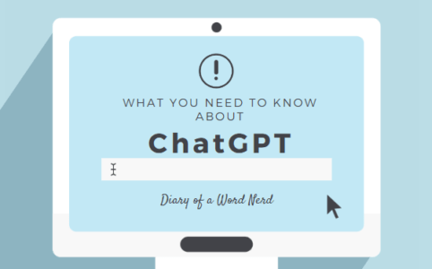 Image of computer screen with headline "What you need to know about ChatGPT"