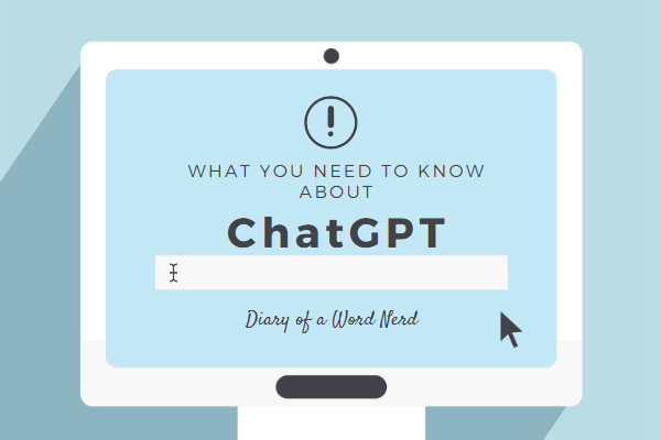 Image of computer screen with headline "What you need to know about ChatGPT"