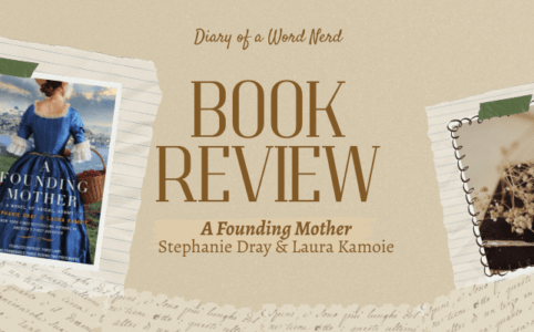 book review graphic featuring the cover of A Founding Mother