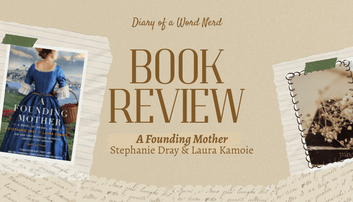 book review graphic featuring the cover of A Founding Mother